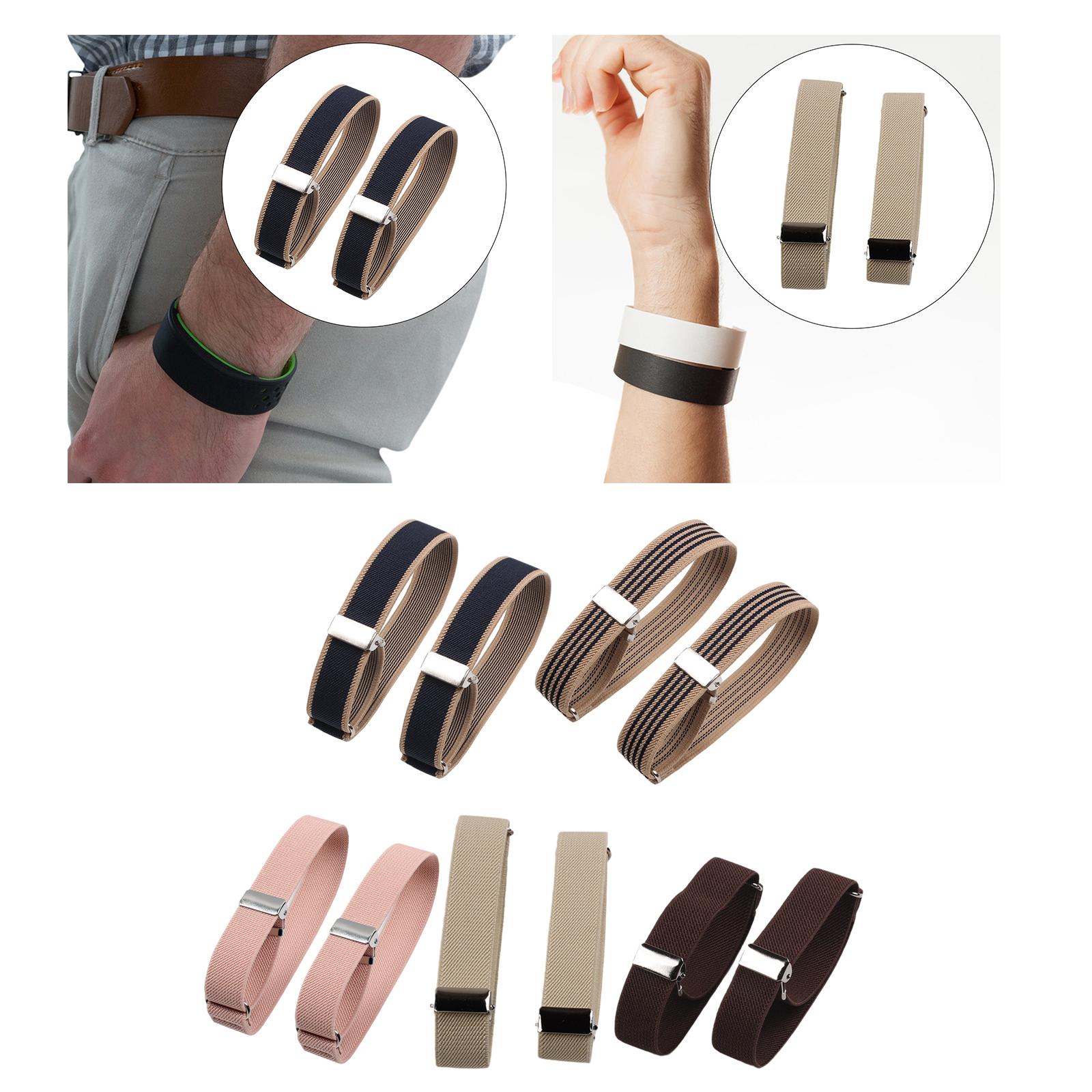 Men'S Formal Wear With Suspenders - Elastische armbanden, stretch mouwhouders, verstelbare shirtbanden,