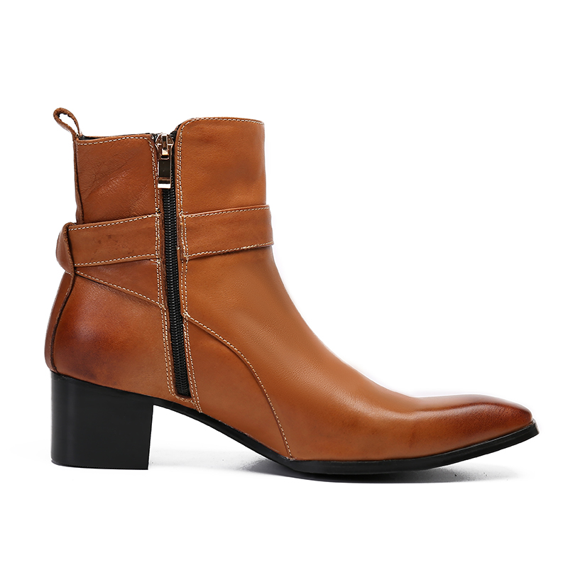 Winter bruine gesp puntige her - Men Formal Wear With Boots recensie en prijs